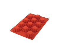 Silikomart | SF198 Stampo in Silicone per Monoporzioni WINTER CHOCO TAGS, Antiaderente, Confezione da 6 Stampi per Dolci, 37 x 60 h 8 mm Volume 16 x 9 ml Tot. 144 ml