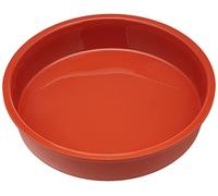 Silikomart SFT 226 Tortiera in Silicone + Anello Terracotta ø 260mm h 6 cm in Nylon + cav, Rosso