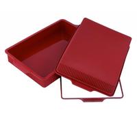 silikomart | SFT332 Stampo in Silicone LASAGNERA, Antiaderente, Confezione da 1 Stampo con Safe Ring, 330 x 220 mm, h 55 mm, Volume 4,5 l, Made in Italy