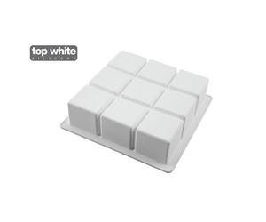 SILIKOMART STAMPO CUBIC Top White Silicone 17cm h.5,cm 20.343.87.0065