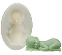 Silikomart |Stampo in Silicone, Forma Sleeping Baby, Misure 10 x 20 mm, Made in Italy