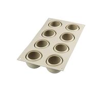 silikomart | Stampo in Silicone per Monoporzioni DOLCE TARTUFO | Confezione da 1 Stampo per Dolci, Antiaderente, Ø 62 h 52 mm, Volume 960 ml, 3D Design, Made in Italy