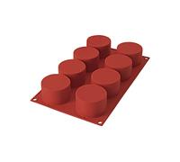 Silikomart | Stampo in Silicone per Monoporzioni MINI ELEGANZA, Antiaderente, Confezione da 10 Stampi per Dolci, 70 x 70 h 30 mm Volume: 6 x 100 ml Tot. 600 ml
