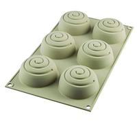 Silikomart Stampo multiporzione Mini Girotondo Rotex 3D in silicone Grigio 4 x 4 cm