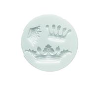 Silikomart | Stampo in Silicone per Pasta di Zucchero CROWNS, Stampo per Decorazioni Torta, Tema Principe, Misure 40 x 120 x 255 mm,