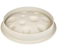 silikomart | Stampo in Silicone per Torta Moderna LUNA, Ø 220 h 60 mm | Antiaderente, Volume 1,67 l, Confezione da 1 Stampo, Made in Italy