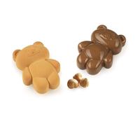 silikomart Stampo in Silicone Teddy Bear | per Monoporzioni, Confezione da 1 Stampo per Dolci + Cutter, Antiaderente, 8 Monoporzioni, Made in Italy
