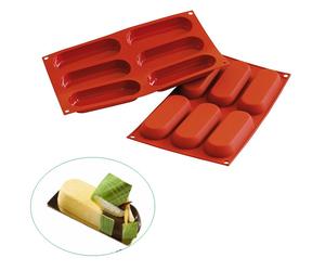 Silikomart Stampo multiporzione 6 savoiardi in silicone savoiardo SF103 Rotex