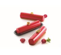 Silikomart CYLINDRE 75 - STAMPO IN SILICONE 126X27 H 27 MM + 10 VASSOI + CUTTER