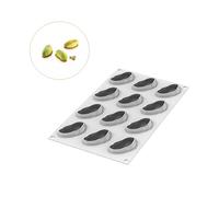 silikomart Stampo in Silicone Pistacchio 30 Accessori Professionali per Cucina e Pasticceria con Cutter ABS, 12 Cavità da 30 ml