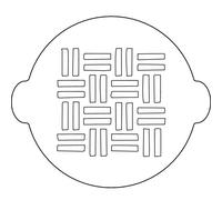 Silikomart | Stencil in Plastica per Torte Tris, 340 x 250 x 10 mm