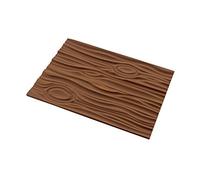 Silikomart Tappeto Decorativo in Silicone Magic Wood Mat, Marrone, 25 x 18.5 x 0.6 cm