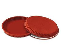 silikomart-Teglia da Forno in Silicone per Flan/Stampo, 260 mm, Colore: Terracot