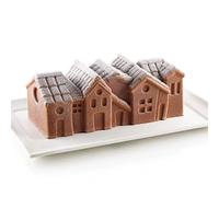 silikomart - WINTER VILLAGE - KIT STAMPI IN SILICONE 240X100 H 82 MM - NUOVO