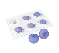 Silikon Backform 6er Mulden - Lebensmittelechte Hitzebeständige Form, Blaubeer Design Schokoladenform | Flessibile Antihaft Muffinform für Kekse | Wiederverwendbares Dessert Zubehör für Hochze