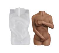 Silikon Kerzenform - 7.87 Inches Antihaft 3D Form | Lebensmittelqualität Silikon - Männliche und Weibliche Körperkerzen Bastelform für DIY Harz, Kerzenherstellung