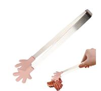 Silikonzange | Hitzebeständige Mini-Servierzange | Antihaftbeschichtetes Mehrzweck-Küchenwerkzeug | Zum Kochen, Backen, Grillen, Buffet, Salat, Servieren von Eiswürfeln, Brot, Desserts, Essenszubereit