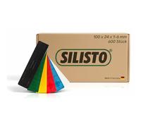 SILISTO rivestimento in plastica larghezza, 600 pezzi, 100 X 24 mm, colore: multicolore, 53524bs