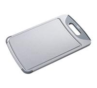 Silit 20761201 Tagliere Antibatterico con solco per succhi e 1 Manico, plastica di Valore, 45 x 30 cm