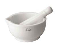 Silit Mortaio + Pestello 10Cm Porcellana Ceramica Spezie Tritare Cucina Farmacia