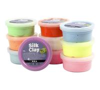 Silk Clay Basic ll , Assorted Colours , 10 x 40 g 1 Multicolor