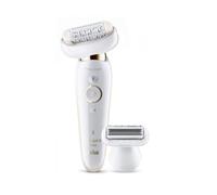 Braun Silk-épil 9 Flex 9-002 - Epilatore Elettrico Donna Bianco/Oro Con Testina Flessibile Per Un’Epilazione Più Semplice