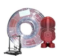 Silk Filament 1.75-Filamento di stampa a colore rapido multicolore per una robusta materiale liscio a due colori, materiale di alta qualità, stampante 3D compatibile con la maggior parte delle stampan