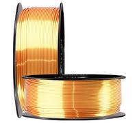 Silk Gold 3D Printer 1,75 mm PLA Filamento 1 kg 2,2 lbs Spool High Diameter Accuracy Widely Compatible for 3D Printer, Silk Metallic Gold PLA 3D Printer Filament by TTYT3D