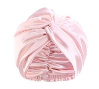 Silk Like Sleep Hat con capelli Bonnet Twisted Design Double Layer Night per donne uomini morbido elegante protezione traspirante 5 colori unisex nodo design copertura, A, Taglia unica