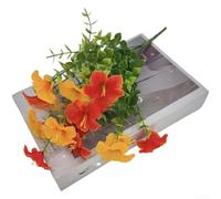 Silk Morning Glory - Fiori finti di eucalipto a lunga durata | Colori vivaci e realistici, uso interno ed esterno, migliora l'arredamento della stanza, design realistico della gloria