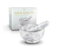 Silk Route Spice Company Mortaio e pestello in marmo massiccio