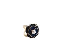Silk Scarf Buckle Pin Women Coat Belt Buckles Shawl Ring Clip Scarves Fastener Brooches Clothing Corner Knotted per donne ragazze accessori decorativi(Black-L)