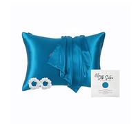 Silk Sutra Federa in 100% pura seta di gelso, per capelli e pelle, seta di alta qualità da 22 momme di grado 6A su entrambi i lati, chiusura con cerniera nascosta (standard 50 x 75 cm, set di federe e