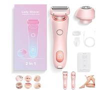 Silkbabe on The Go Lady Shaver, Silkbabe Shaver, 2 in 1 Portable Electric Shaver Razors for Women with Detachable Head, Ipx7 Waterproof and Rechargeable Electric Full Body, Wet & Dry (Pink)
