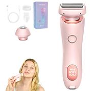 Silkbabe - Rasoio elettrico Silkbabe on The Go Lady Shaver, 2 in 1, bagnato e asciutto, lenisce delicatamente, rallenta la crescita dei capelli, per viso, labbra, mento, ascelle e gambe (rosa)