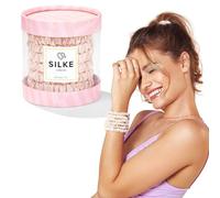 SILKE - Elastici per capelli in 100% seta di cocco, confezione da 6, per tutti i tipi di capelli e stili