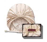 SILKE London Cuffia da donna in raso di seta con fodera singola, cuffia per dormire, copricapo e turbante, Sofia a fodera singola, Taglia unica