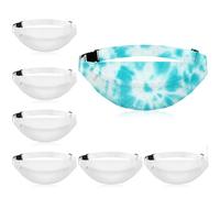 Silkfly Marsupio in cotone bianco per kit tie dye articoli bianchi Cose da legare Dye Forniture per feste Sacchetto in vita bianco Tie Morire Bulk per grandi gruppi Borse da cintura, bianco, Large
