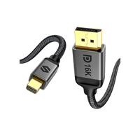Silkland 3m Cavo Mini DisplayPort a DisplayPort 2.1, 16K a 60Hz, 8K a 120Hz, HDR 4K@240Hz, DSC1.2a, G-Sync FreeSync, Mini DP [Thunderbolt 2] per computer portatili da gioco, MacBook, iMac