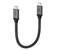 Silkland 80Gbps Cavo Dati USB Type-C per Thunderbolt 5 Corto 30CM, Larghezza di Banda Video fino a 120Gbps, 16K/Dual 8K, PD3.1 240W, USB4 V2.0 Compatibile con Thunderbolt 4/3, SSD, Laptop, Dock, USB-C