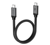 Silkland 80Gbps USB4 V2.0 Compatibile con Cavo Thunderbolt 5 Corto 50CM | Larghezza di Banda Video fino a 120Gbps, 16K/Dual 8K, PD3.1 240W, Cavo USB Type-C per Thunderbolt 4/3, SSD, Laptop, Dock