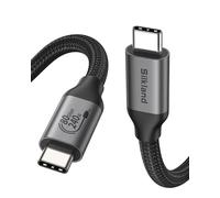 Silkland 80Gbps USB4 V2.0 per Cavo Thunderbolt 5 1.5M, Certificato USB-IF, fino a 120Gbps con Bandwidth Boost, 16K/Dual 8K, Ricarica Rapida 240W, Compatibile con Thunderbolt 4/3, USB C, Laptop, SSD
