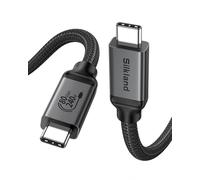 Silkland 80Gbps USB4 V2.0 per Cavo Thunderbolt 5 1.5M, Certificato USB-IF, Larghezza di Banda Video fino a 120Gbps, 16K/Dual 8K, PD3.1 240W, Compatibile con Thunderbolt 4/3, MacBook M4 Pro, SSD, USB-C