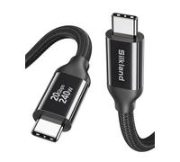 Silkland Cavo USB C, 20Gbps Cavo Dati USB Type C, Cavo USB C a USB C Corto 4.5M, Ricarica Rapida PD3.1 240W 48V/5A, 5K/4K@60Hz, Cavo USB4 per Android Auto, PSSD, Dock, MacBook Pro, iPad Pro