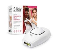 Silk'n Infinity, Epilatore per Pelli Chiare e Scure, Depilazione Permanente, 400.000 Impulsi luminosi, Modalità a Pulsazione e Scorrimento, eHPL, Bianco