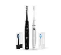 Silk'n Set di 2 spazzolini da denti elettrico - SonicYou Bundle - 2 pezzi con 2 testine - Bianco e nero