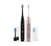 Silk'n Set di 2 spazzolini da denti elettrico - SonicYou Bundle - 2 pezzi con 2 testine - Rosa e nero