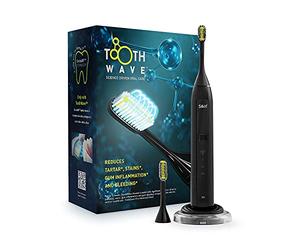 SILK'N TW1PE1Z001, Toothwave Spazzolino elettrico - Tecnologia anti-scolorimento e tartaro - 48.000 vibrazioni p.m. - Nero