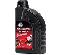 Silkolene - Olio motore completamente sintetico per moto PRO-4 XP 15W-50, flacone da 1 l