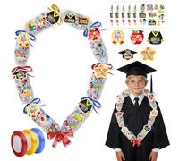 Silkovahamd Leis 2026 - Kit per la preparazione di caramelle di laurea Lei classe 2026, 12 tubi trasparenti in polietilene per caramelle, 60 carte di carta, 12 fogli adesivi, 3 rotoli di nastro